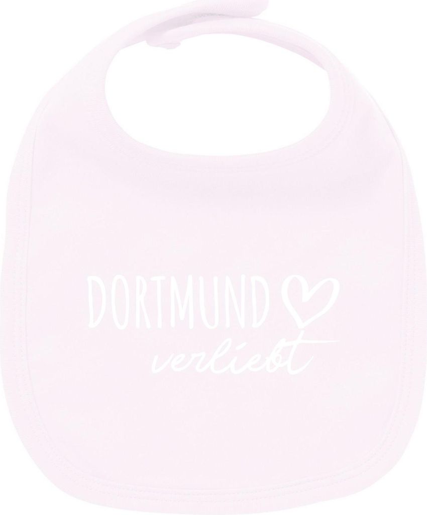 Huuraa Unisex Babylatz Dortmund verliebt Geschenk Babypink Baumwolle Dortmund Mitbringsel