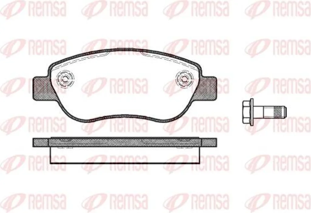 Plaquettes de frein anti-bruit REMSA 1069.00 pour Megane et Palio