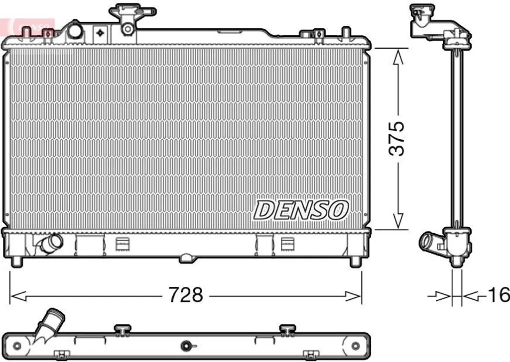 Évitez la Surchauffe : Radiateur DENSO DRM44033 pour Mazda 6 (G) Fiable