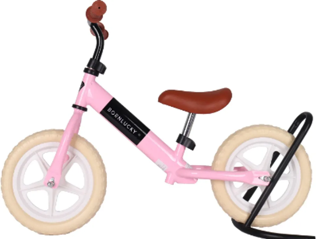 Born Lucky Balance Bike Rosa - Vélo d'Équilibre Rose pour Enfant