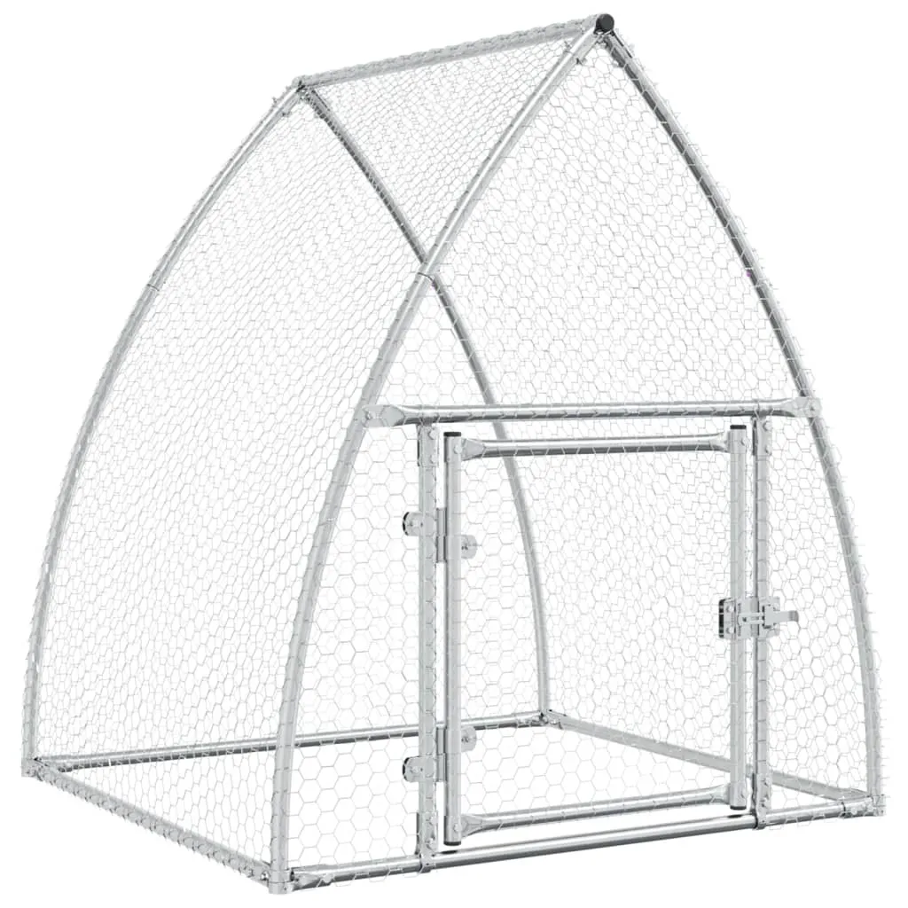 Enclos à poules pour jardin sécurisé 100x105 cm cage en métal galvanisé