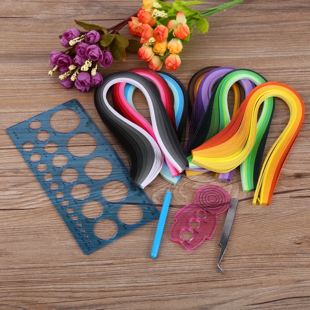Set Accessori Quilling DIY: Carta Artistica e Penne di Precisione