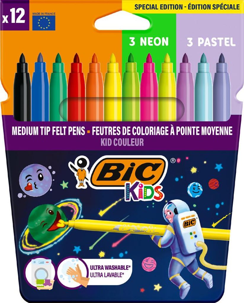 BIC KIDS Fasermaler Cosmo 12er Kartonetui
