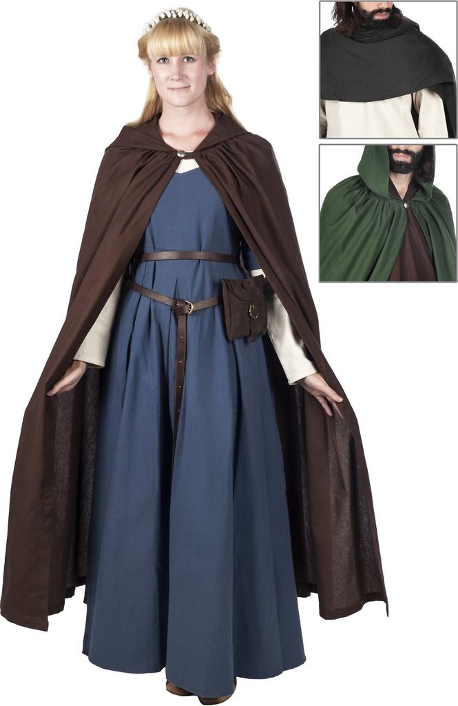 Umhang mit Kapuze, kurz - Gordion Farbe: braun