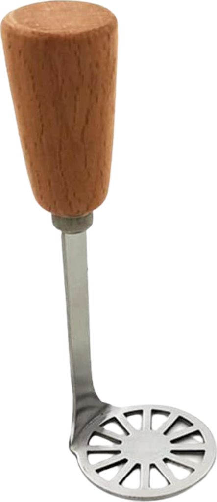 Kartoffelstampfer aus Edelstahl, langer Griff, Lebensmittelqualität, multifunktional, manuell, für Karotten und Gemüse, Küchenhelfer