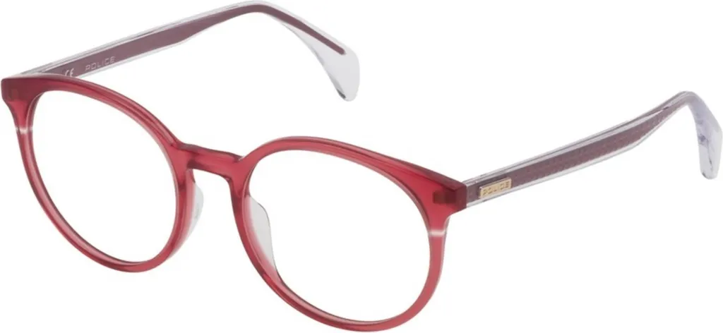 Lunettes de vue Police VPL732 confort quotidien monture métal bleu