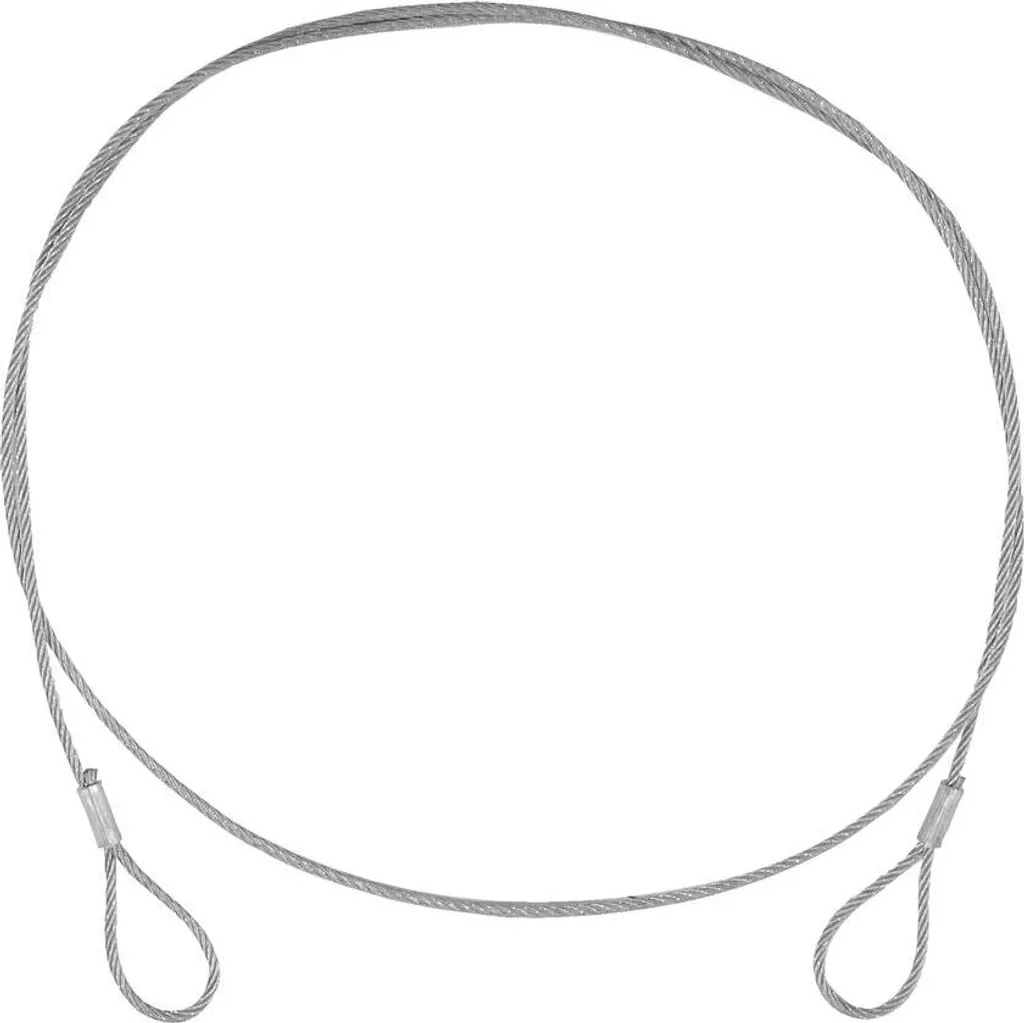 EUROLITE cavo d'acciaio (SC) 900x3mm argento senza connettore