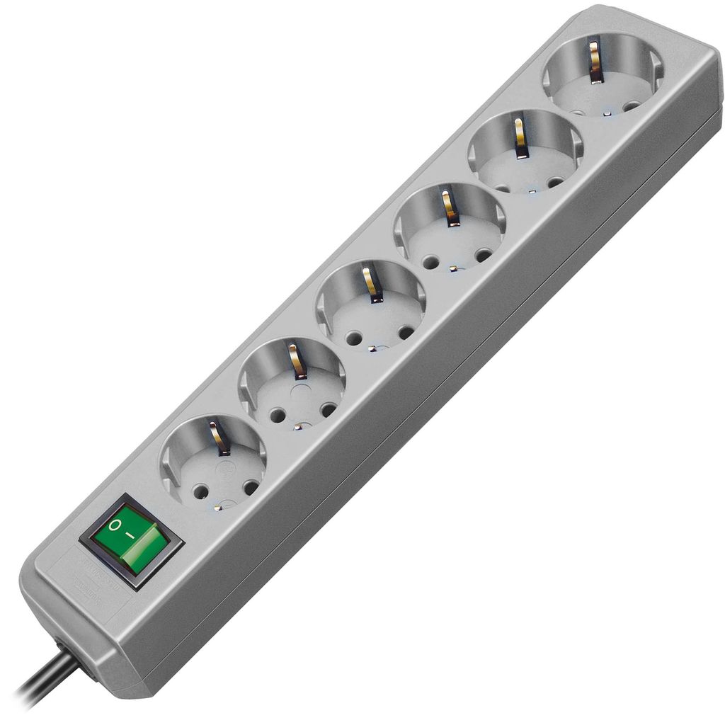 Brennenstuhl Eco-Line Steckdosenleiste mit Schalter 6-fach Produktbild 