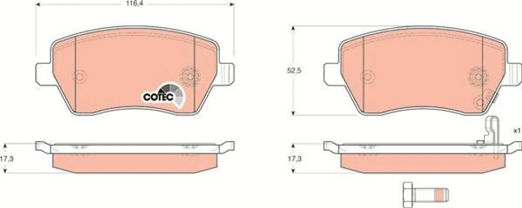 Plaquettes frein TRW GDB3396 : Stopper les sifflements et usures OE