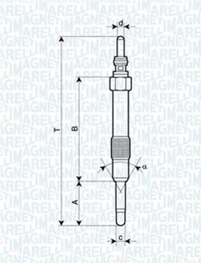 Candeletta Magneti Marelli 062900014304 per Alfa Fiat Opel | Ricambi Originali