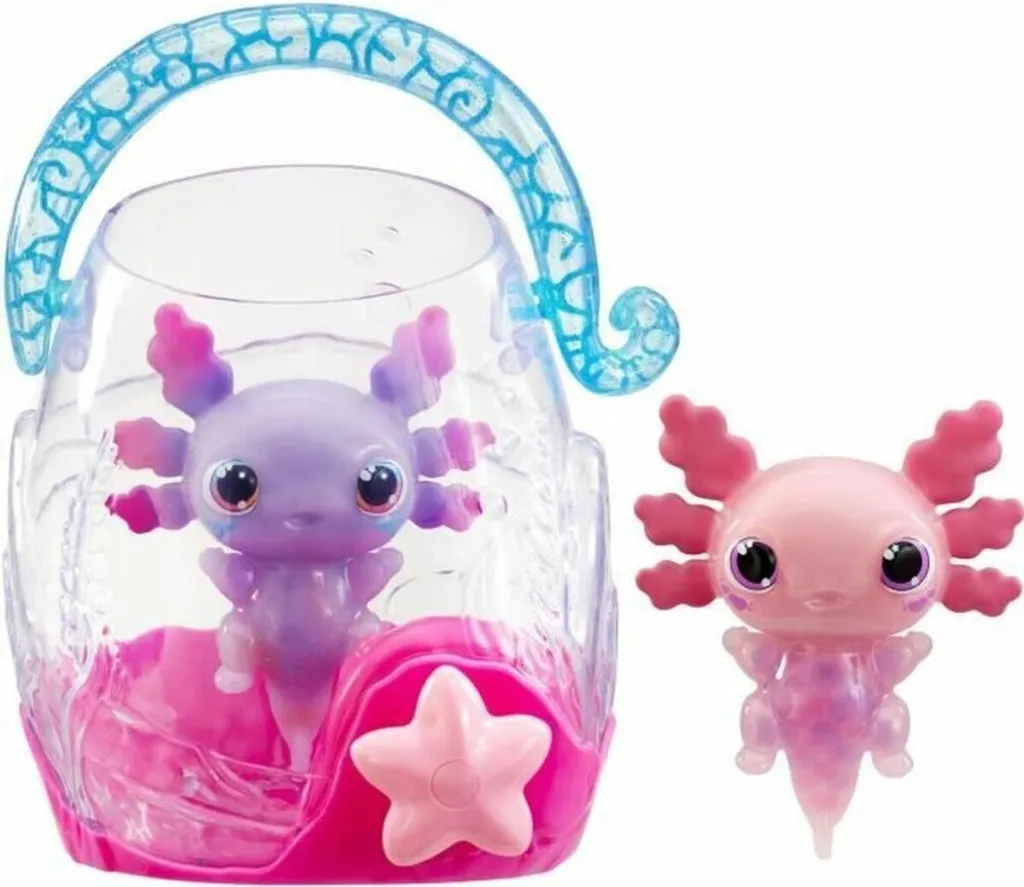 Axolotls Animagic Rose et Violet Lumineux avec Effet Bulles Goliath