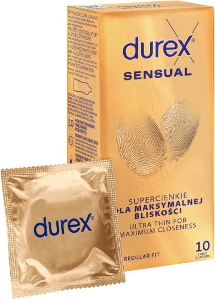 Préservatifs en latex super fins Durex Sensual, 10 pièces Image du produit 