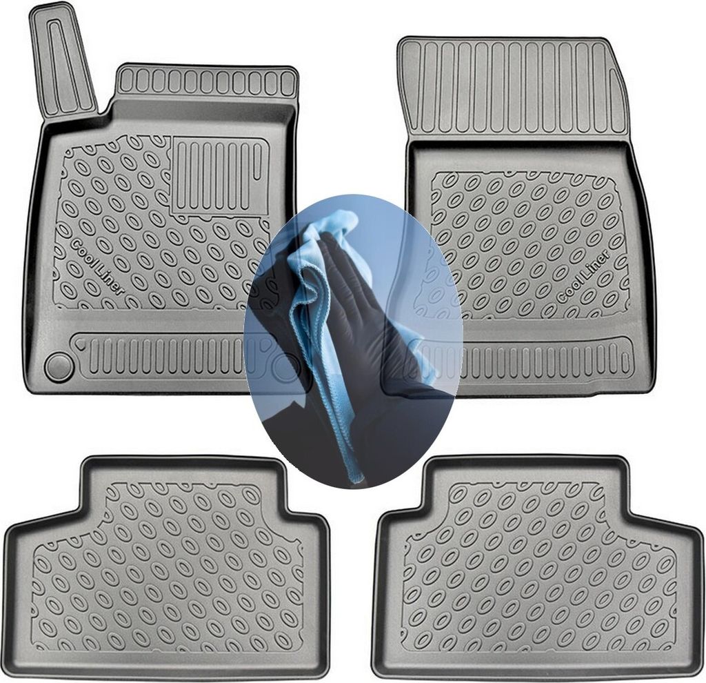 Z512730 TPE-Gummifußmatten kompatibel mit Mercedes GLB-Klasse 4Matic Allradantrieb X247 Steilheck Geländewagen SUV 5-türer 2019- 5-/7-Sitzer, 1....