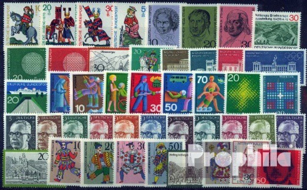 Briefmarken BRD (BR.Deutschland) 1970 1970 postfrisch