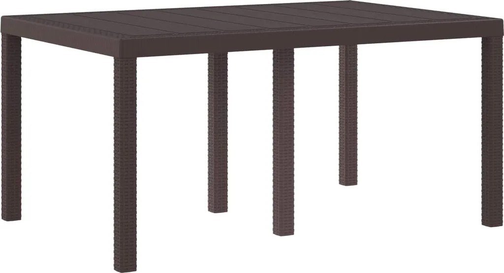 SYFAX Tavolo Outdoor Polyrattan Marrone 150x100 cm | Design Resistente