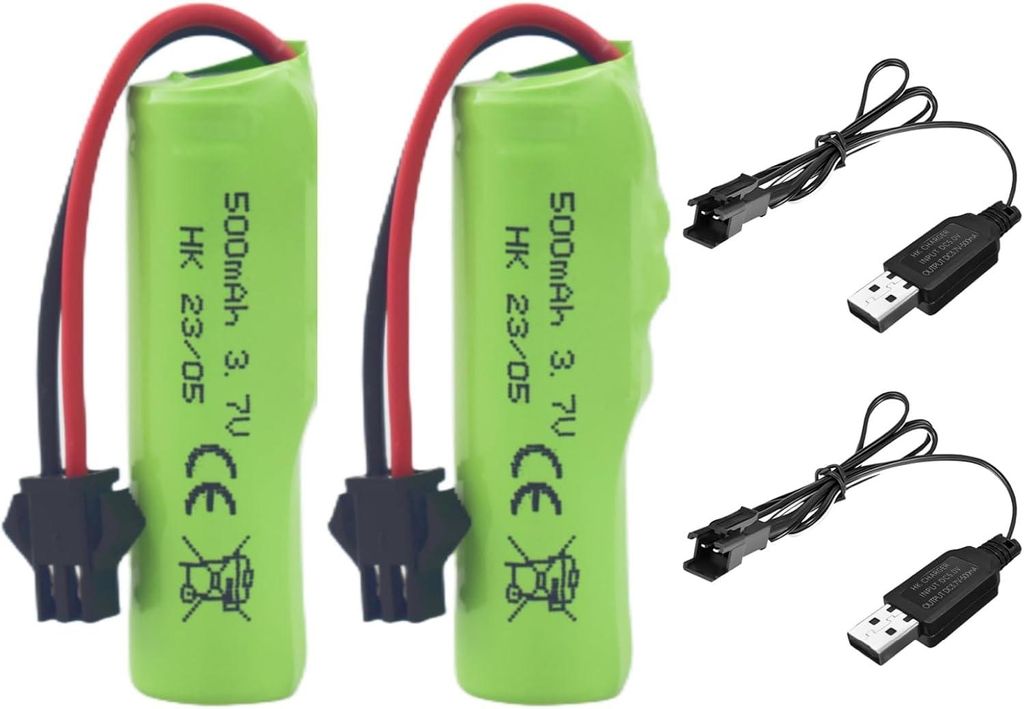 Set di tre potenti batterie al litio da 3,7 V e 2600 mAh Immagine del prodotto 