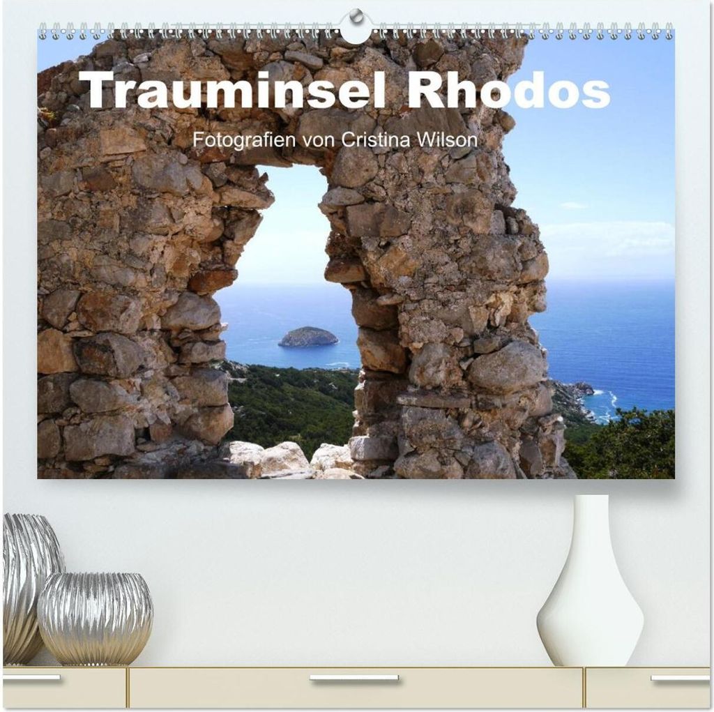 Trauminsel Rhodos (hochwertiger Premium Wandkalender 2026 DIN A2 quer), Kunstdruck in Hochglanz