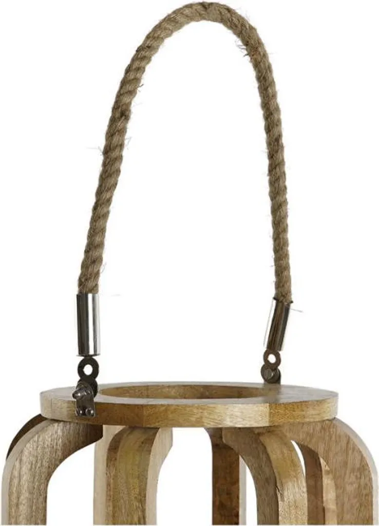Chandelier en bois de manguier et cristal naturel décoratif Esprit