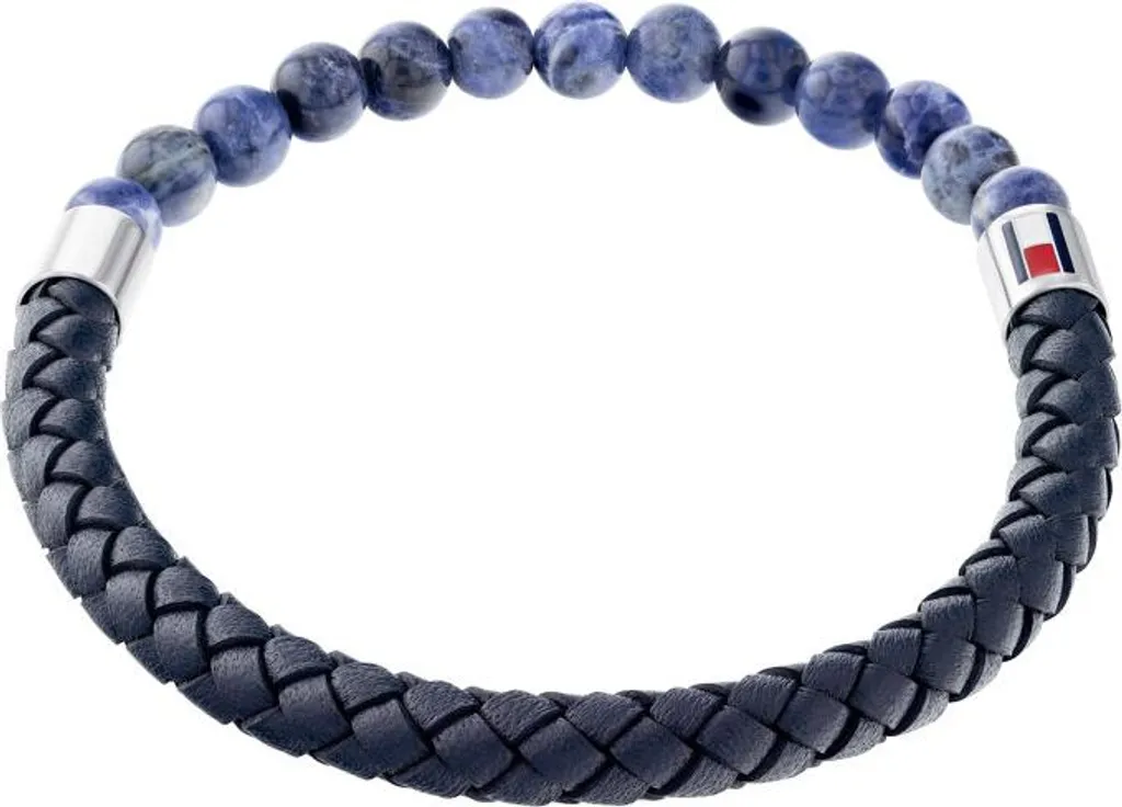 Bracelet en cuir et sodalite pour accessoiriser votre look casual