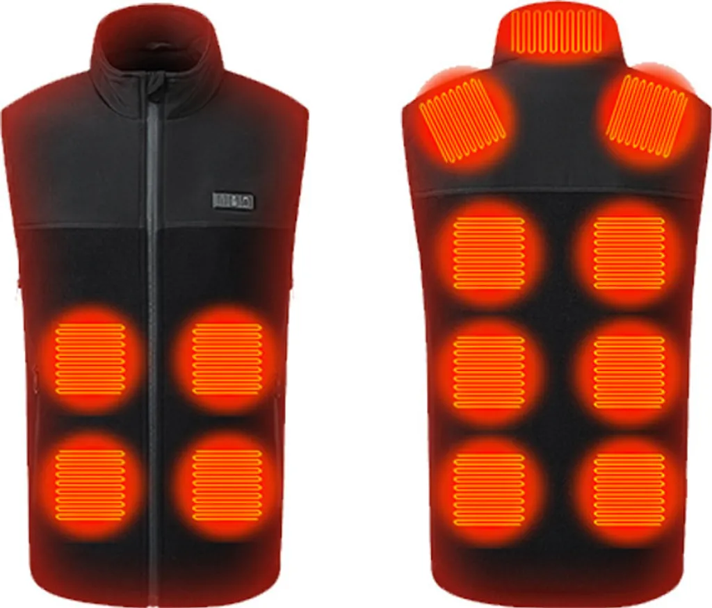 Gilet Riscaldato INF 13 Zone Nero L/XL - Termico USB Outdoor