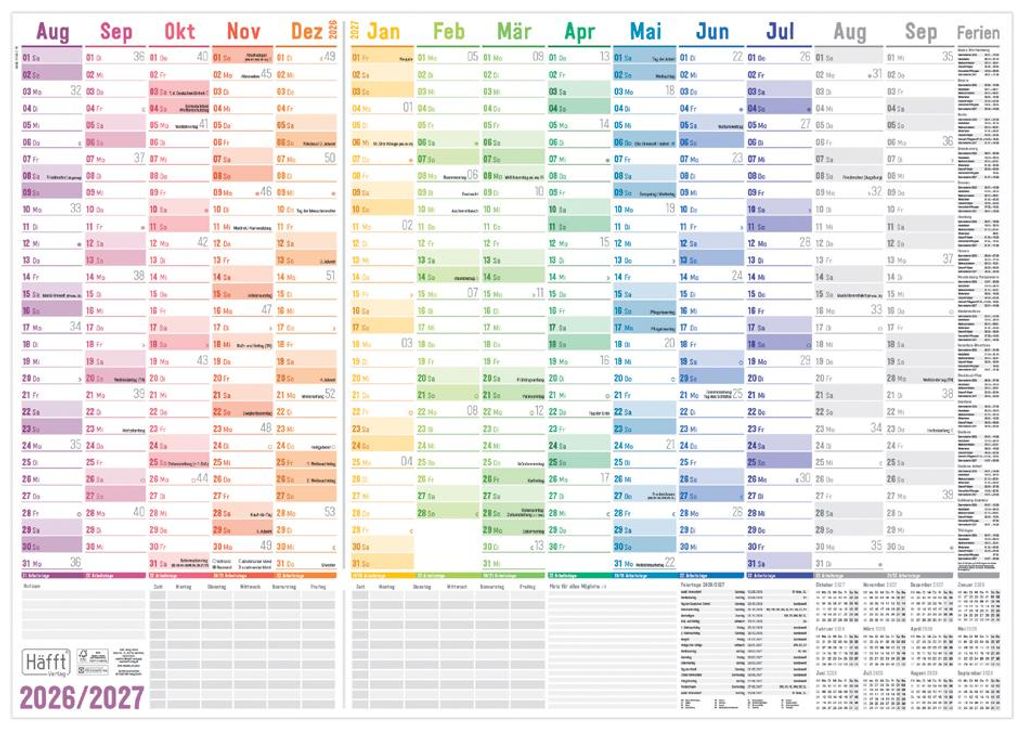 Häfft® Verlag 11164-7 EMGP Häfft® Verlag, schoolplanner, Productafbeelding 