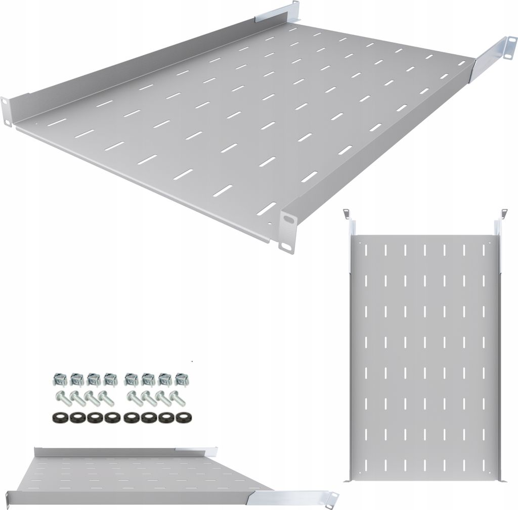 Stalflex Server Fachboden 19 Zoll 1HE 750-910mm - Serverschrank Hergestellt