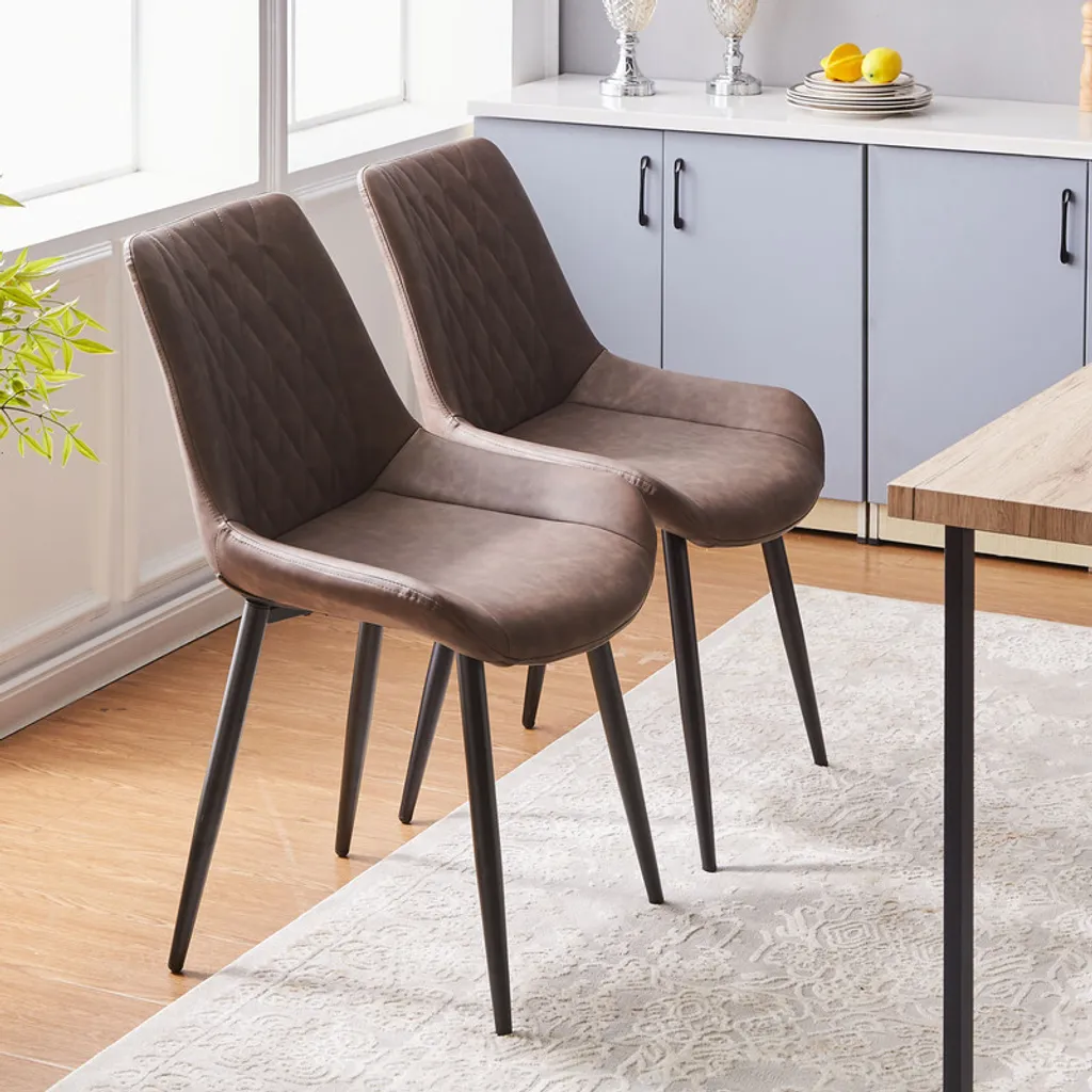 Lot de 2 chaises confortables pour salle à manger et cuisine CLIPOP