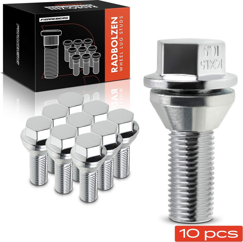 Frankberg 10x Radschraube für Volvo S60 I 384 S80 I 184 TS XY V70 II XC70 II 136
