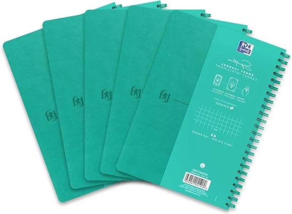 Carnet de notes A5 turquoise pour bureau et réunion 160 pages - Lot 5