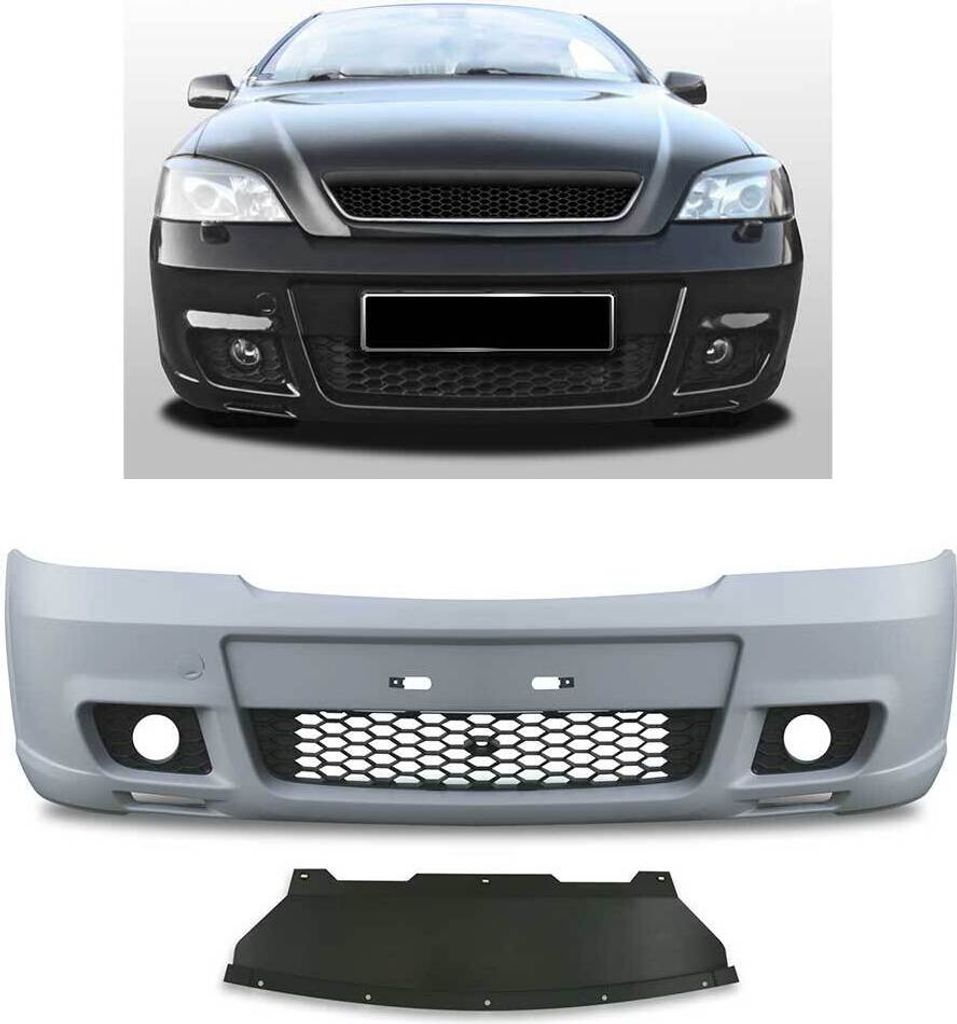 Front Stoßstange vorn Waben Gitter Spoiler Links Rechts für Opel Astra G