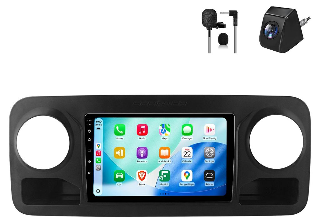 Android Autoradio 10 Zoll 64GB für Mercedes Sprinter 907 Produktbild 