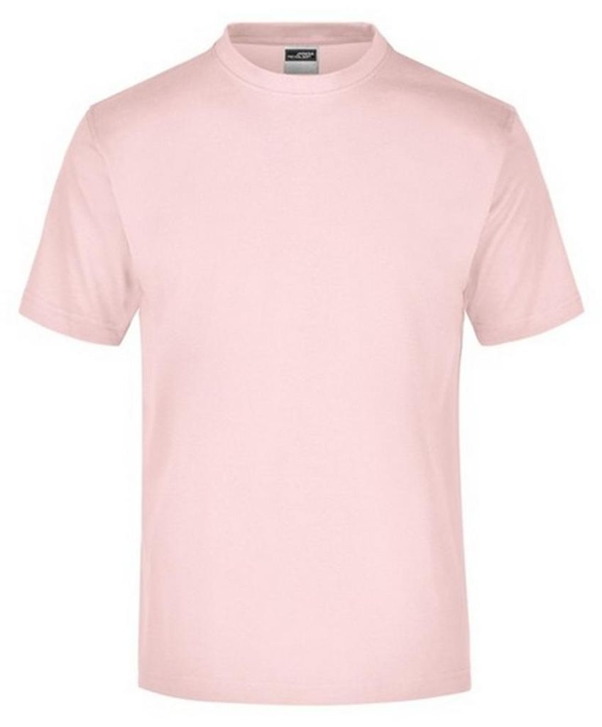 James and Nicholson - "Medium" T-Shirt Rundhalsausschnitt für Herren/Damen Uni LT2519 (L) (Rosenrot)