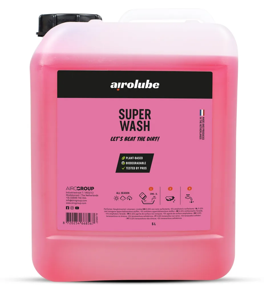 Shampoing vélos et voitures Superwash BC0306A 5 L biodégradable
