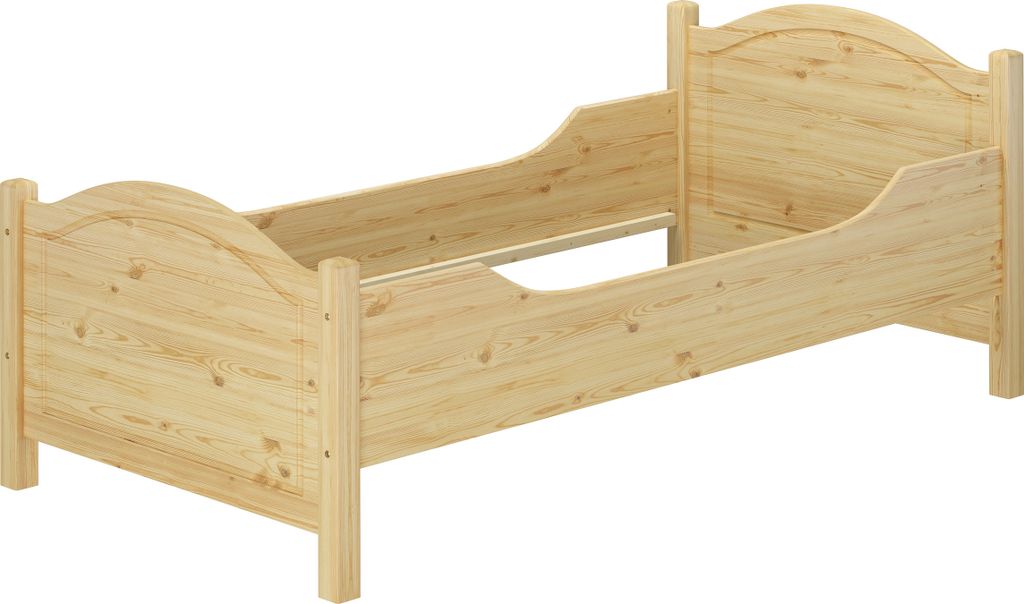 Seniorenbett extra hoch 100x200 Massivholz Kiefer Holz Produktbild