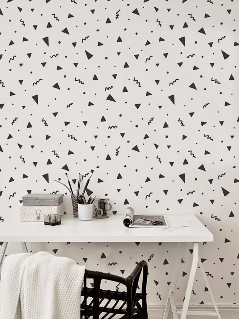 Coloray Fototapete 250x104 cm Latextapete Magicstick - Geometrische Formen minimalistisch.