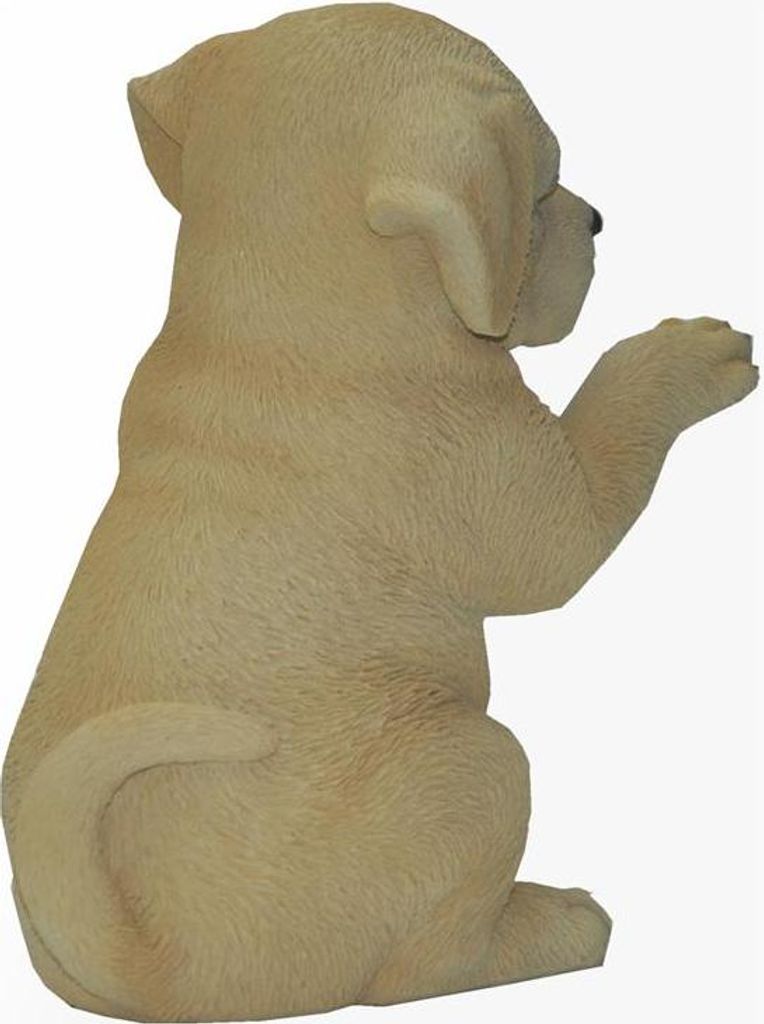 Pet Pals Fuchsroter Labradorwelpe – Harz-Dekofigur Für Garten & Haus, Frostbeständig, Handbemalt