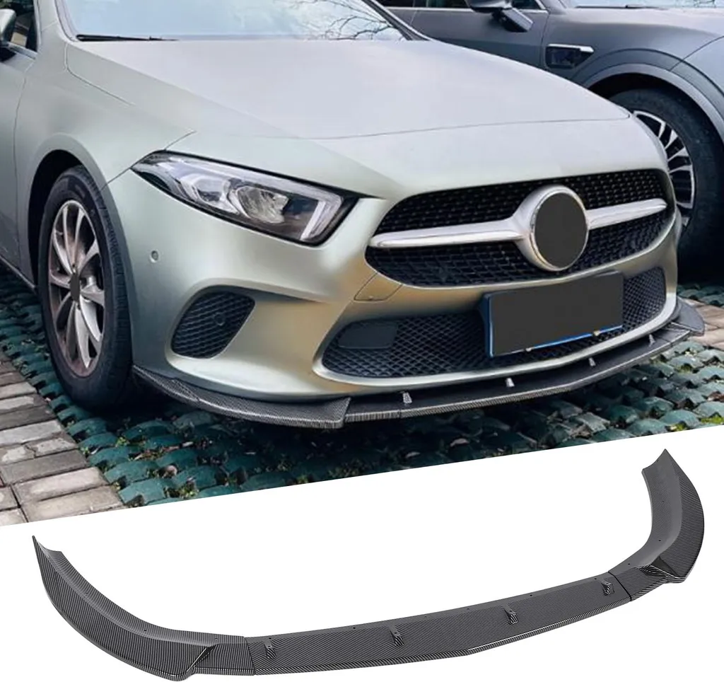 Spoiler avant léger en ABS look carbone pour Mercedes-Benz Classe A W177
