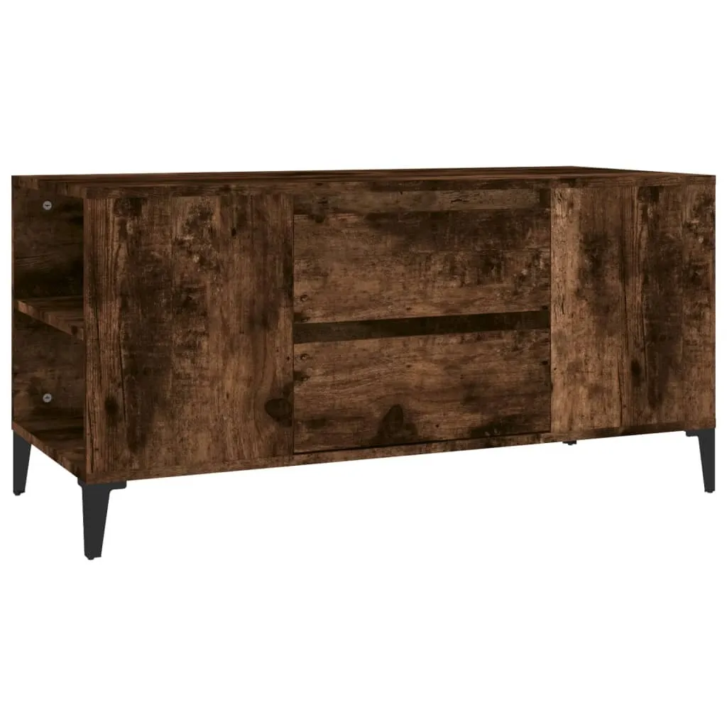 Mobile Porta TV SYFAX Rovere Fumo 102cm: Arreda con lo Stile Urban
