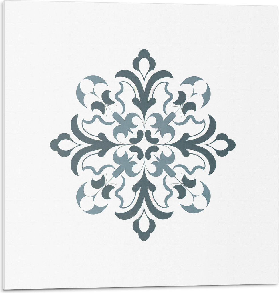 Blumenmuster In Symmetrie – Selbstklebend – Wandverkleidung – Wandpaneel – Wanddeko – Dekorative Wandpaneele – 3D Wandpaneele – Wandg...