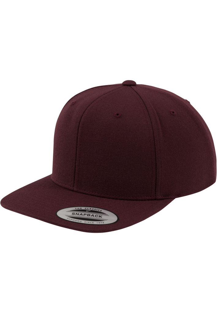 Classic Snapback Cap,maroon/maroon Produktbild 