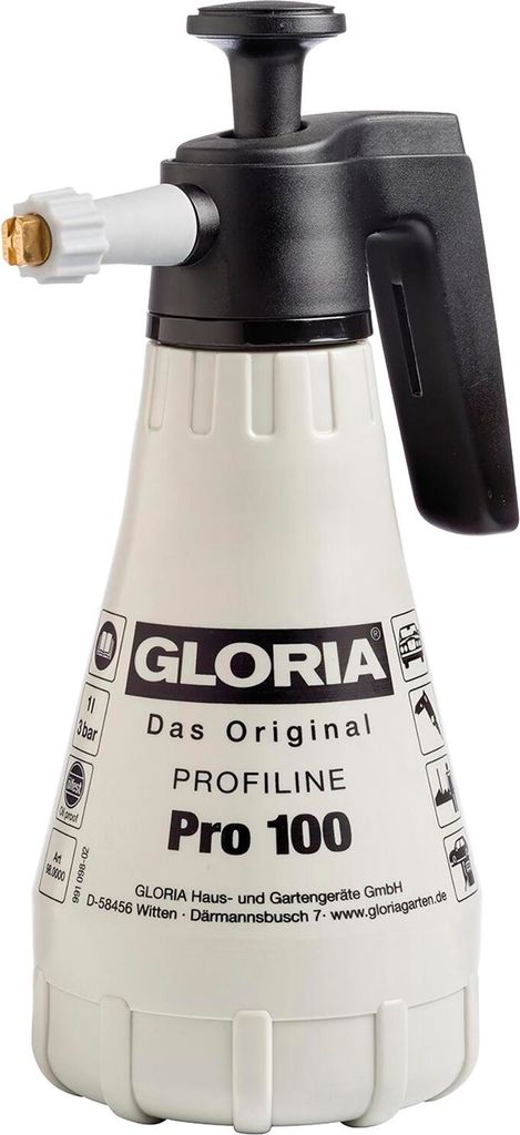 Gloria Haus und Garten 000098.0000 Pro 100 Pump pressure sprayer 1 l