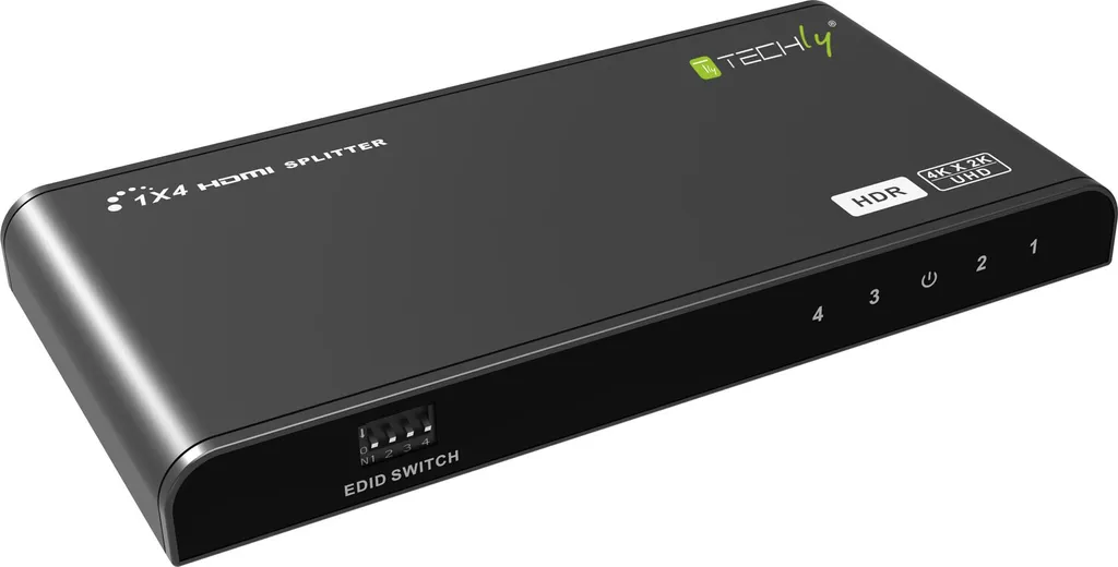 Splitter HDMI 4K pour 4 Écrans Techly - Dupliquez votre Signal 4K 60Hz