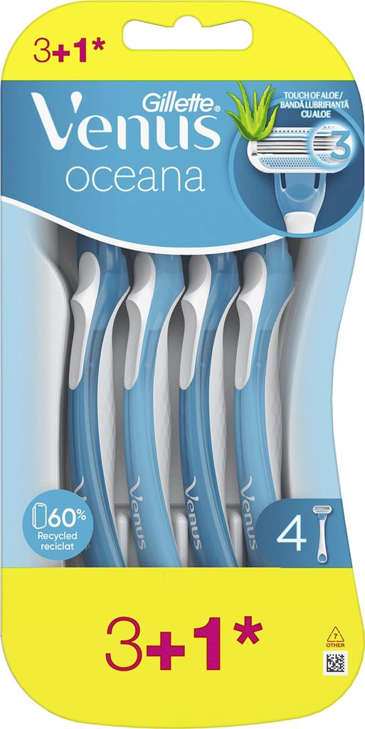 Rasoio Gillette Venus Oceana 4 unità Immagine del prodotto 