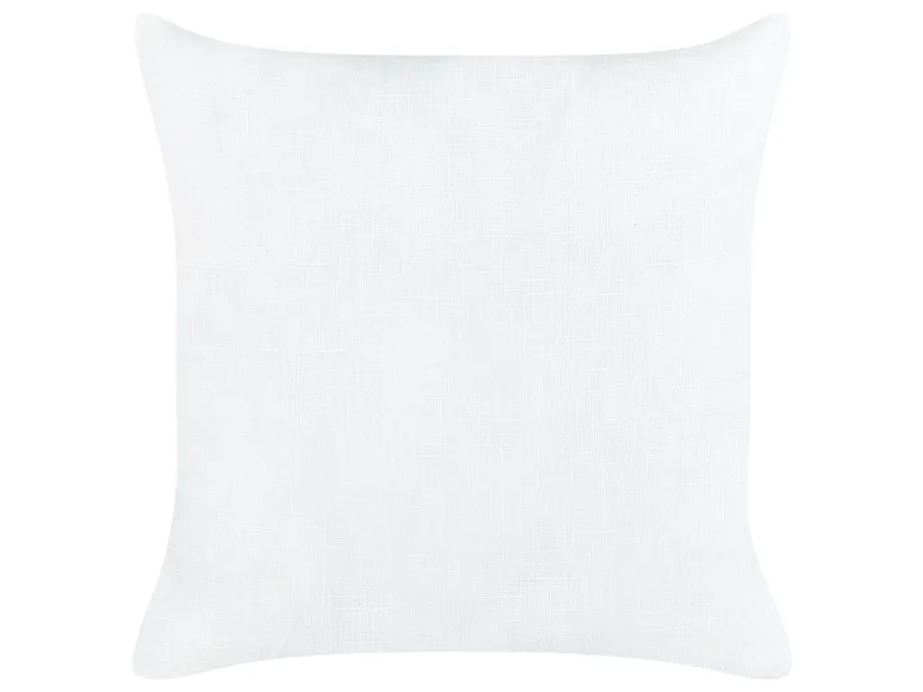 Coussin en Lin 50x50 Blanc Mindala - Lot de 2 avec Finition Invisible