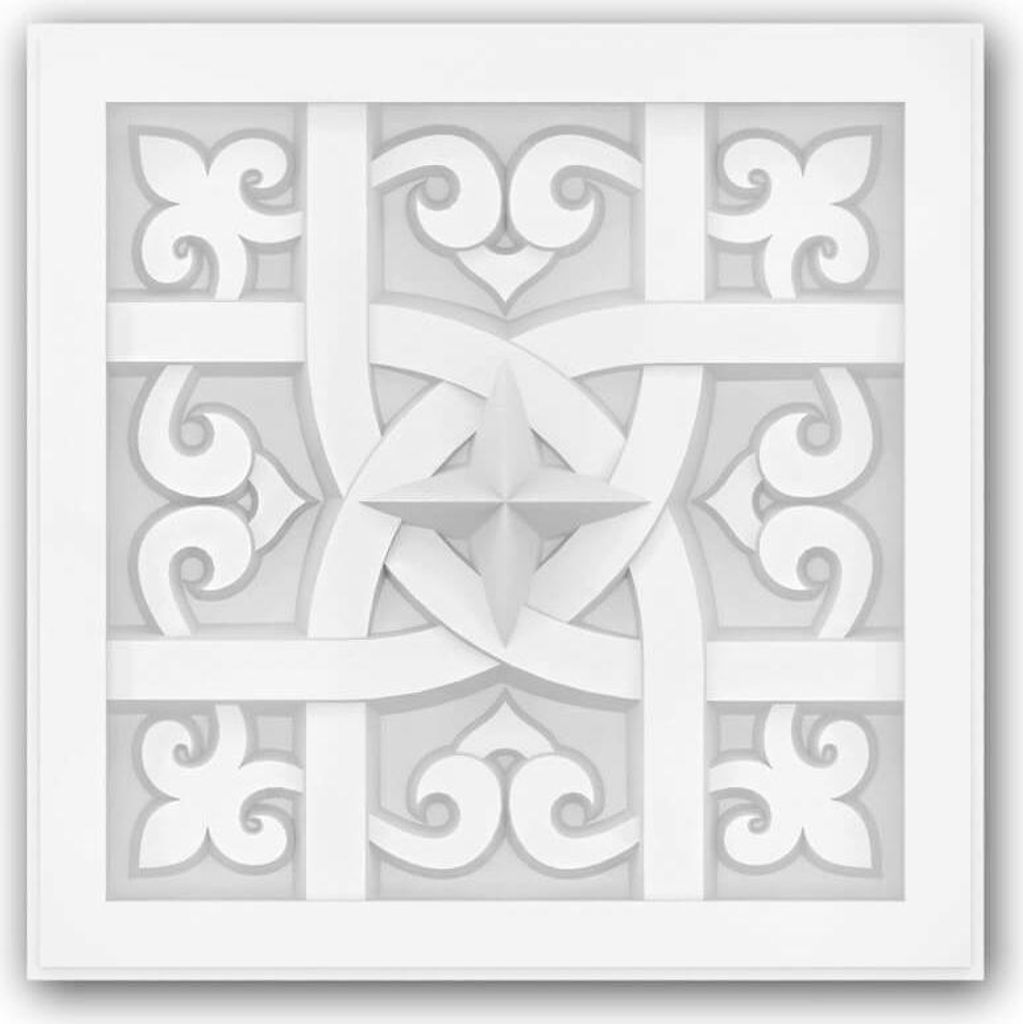 Profhome 157502 Deckenplatte Wandvertäfelung Deckenelement 14,7 x 14,7 cm