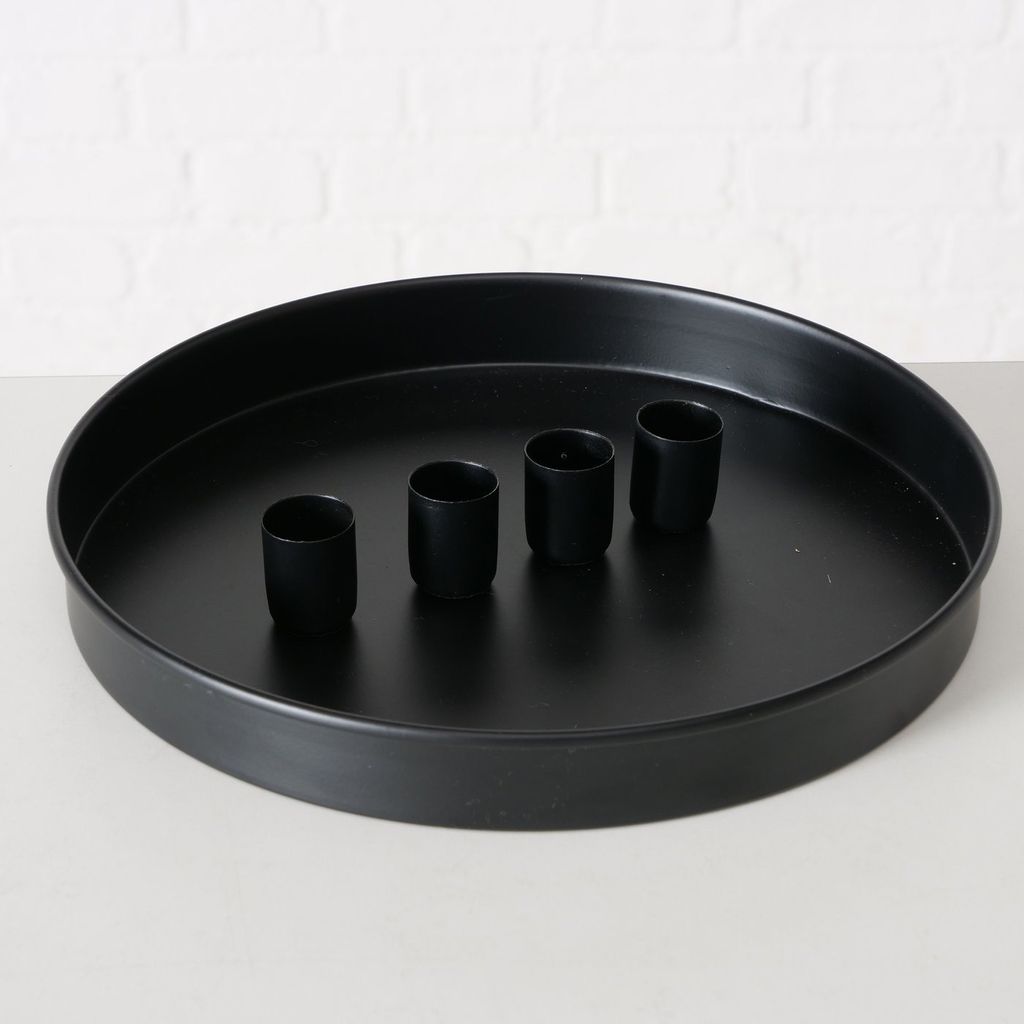 LS-LebenStil Kerzentablett Kerzenhalter Magnet Schwarz 4 Produktbild 3