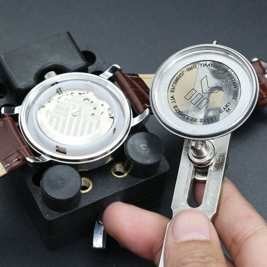 Gehäuseöffner Uhrenwerkzeug Uhrenöffner Werkzeug mit Schraubdeckel für Uhren oo 
