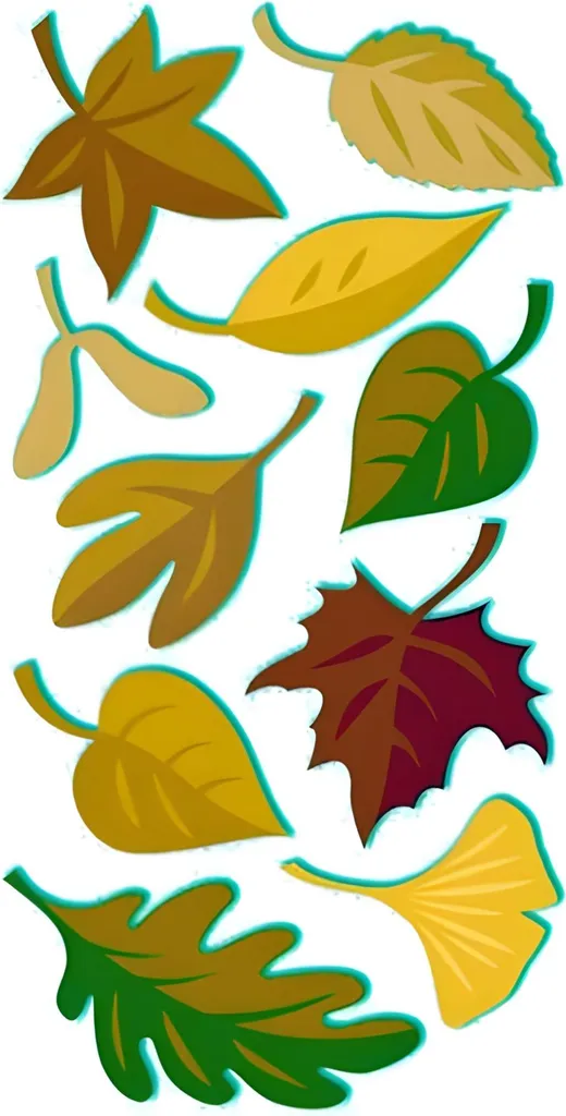 Stickers Heyda Foliage 203780677 pour Décorer Facilement vos Carnets