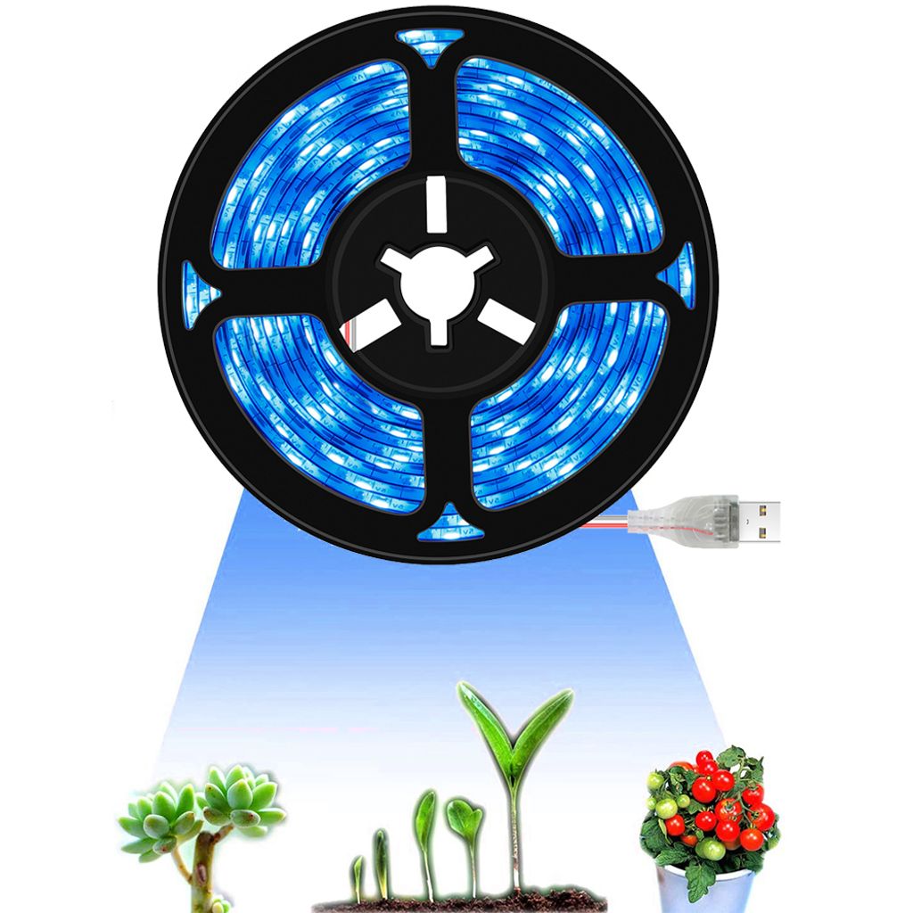 3m LED Streifen Pflanzenlampe Dimmbar Zimmerpflanzen Wachstumslichter USB Lichtband Pflanzenlicht Grow Lampe