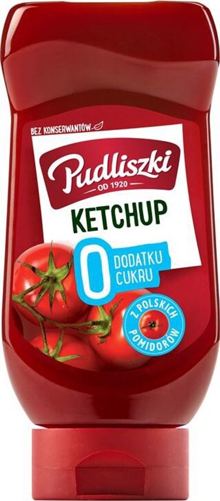 Pudliszki Ketchup bez dodatku cukru 440 g Obrázek produktu 